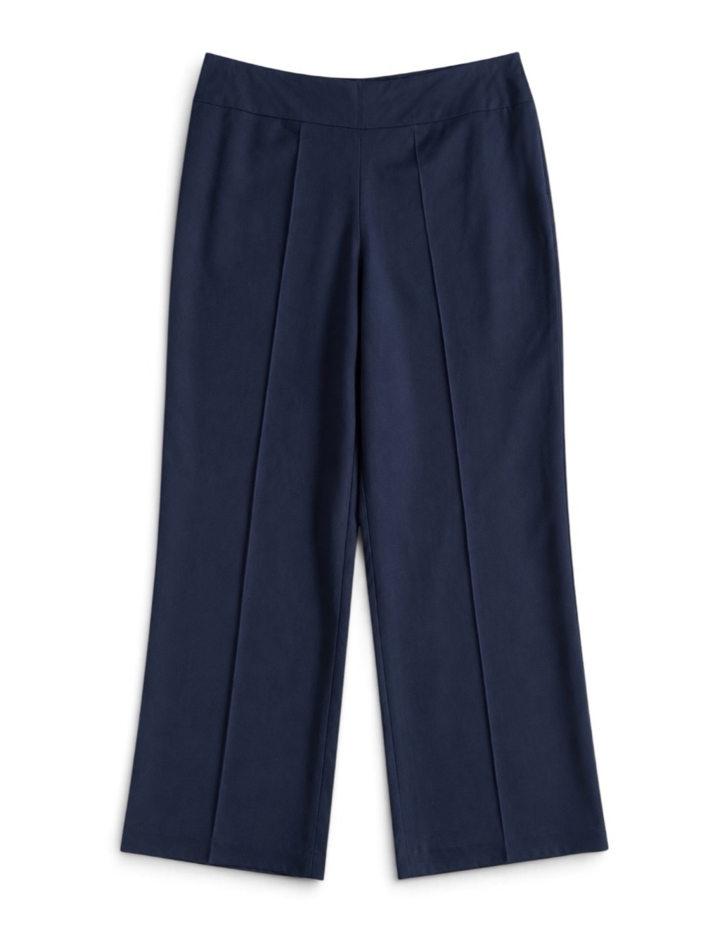 Talbots Pure Silk Wide Leg Dress Pants Navy Blue Size 10